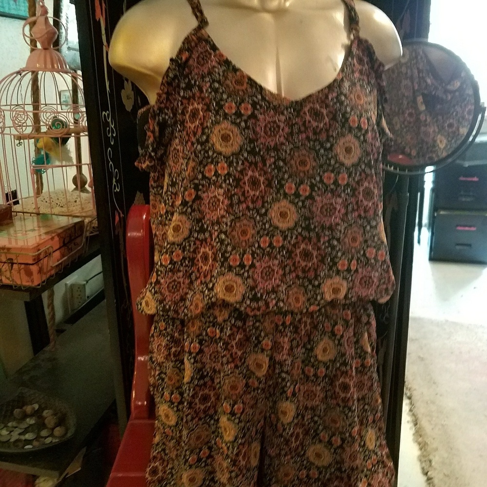 Spaghetti strap romper